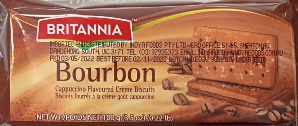 BRITANNIA CAPPUCCINO BOURBON 100GM