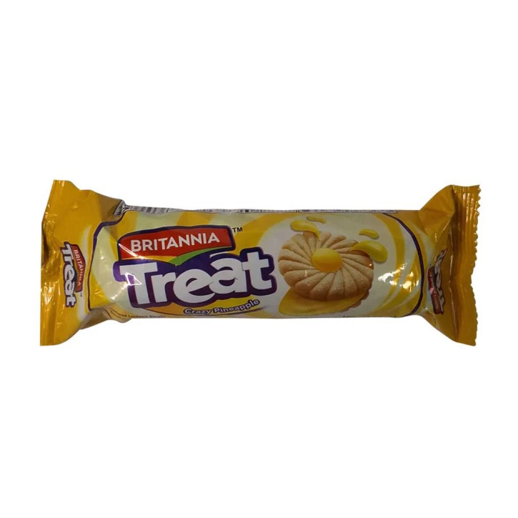 BRITANNIA TREAT PINEAPPLE BISCUITS 100GM