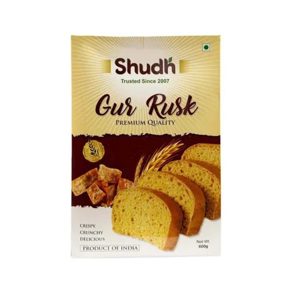 SHUDH GUR RUSK 600GM