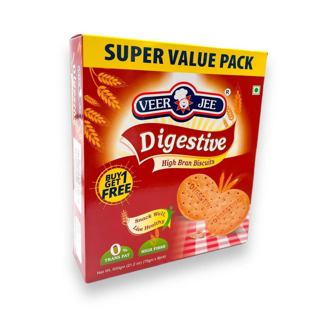 VEERJEE DIGESTIVE BISCUITS 600GM